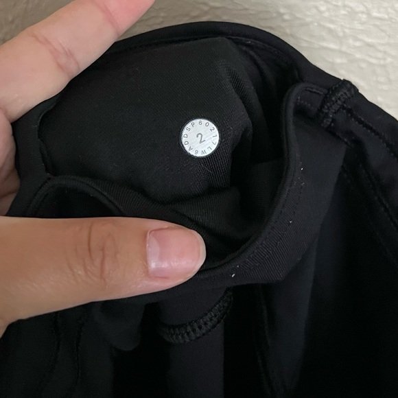 Lululemon Train Times Crop Leggings in Black 2 - Picture 8 of 8